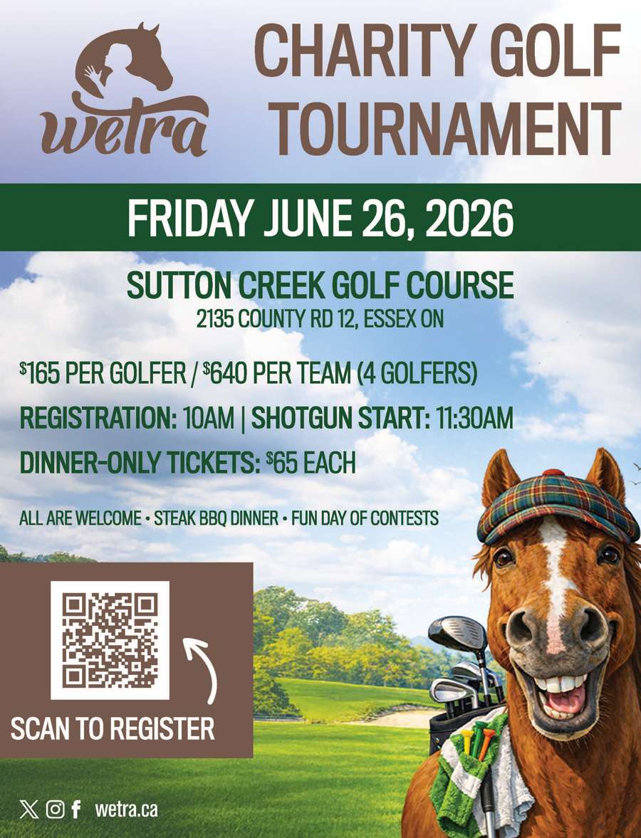 WETRA Charity Golf Tournament Poster